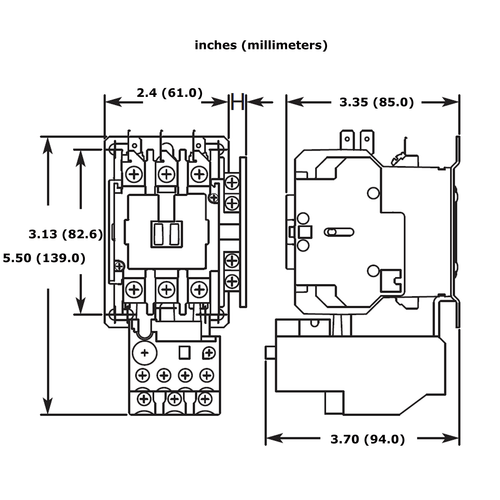Eaton XTOB024CC1DP dimensions